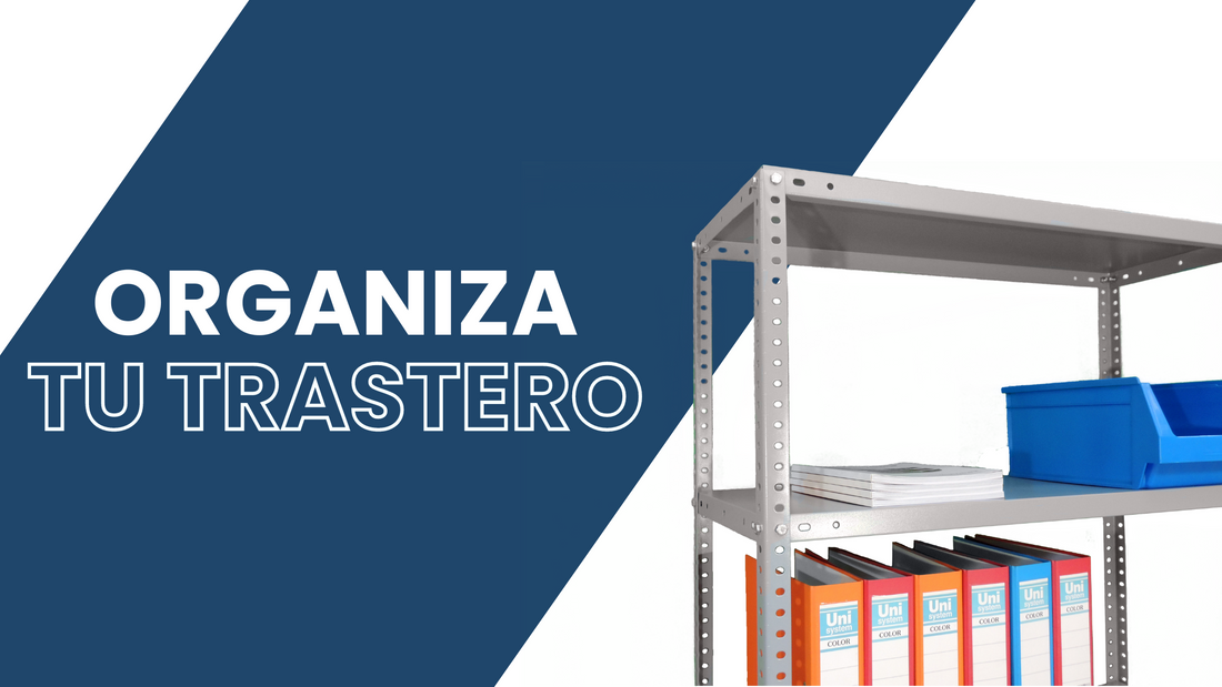 estantería para organizar el trastero