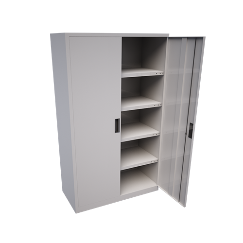 Armario metálico de dos puertas abatibles