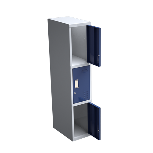 Taquillas metálicas de 3 puertas sin tornillos