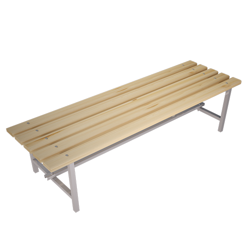banco vestuario madera 150x50x43cm