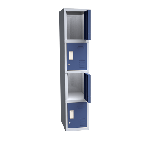 Taquillas metálicas de 4 puertas sin tornillos